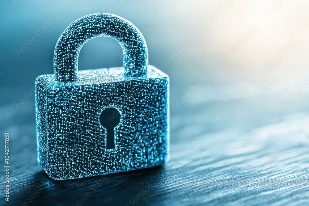 Poster exploring the significance of digital security understanding the importance of locks and encryption