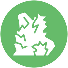 Cave vector icon illustration of Vacation and Tourism iconset.