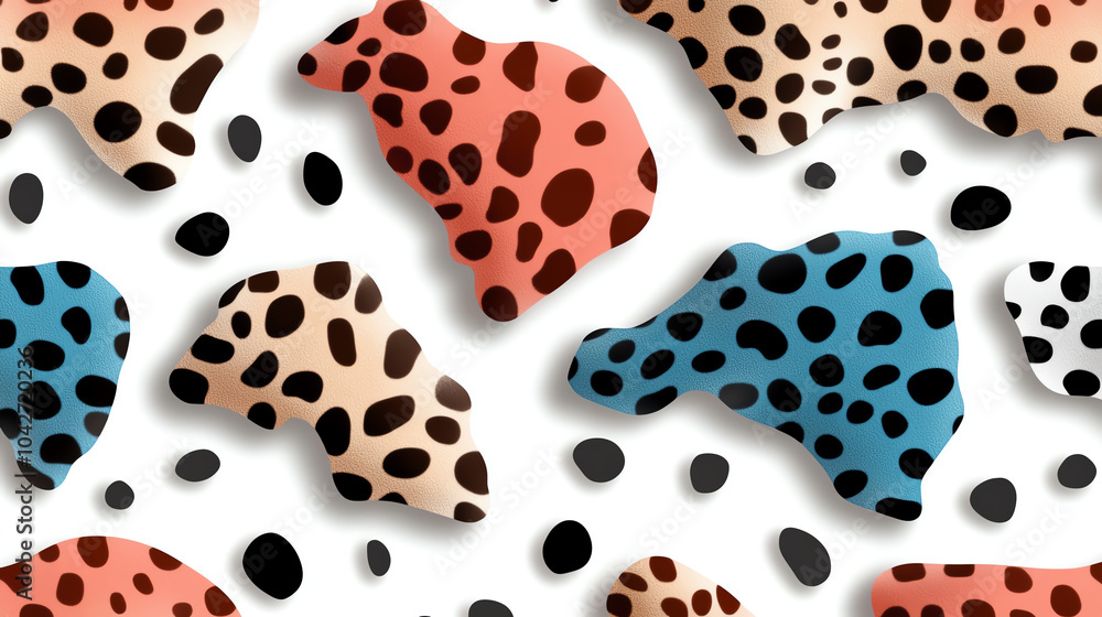 Poster exploring vibrant patterns a closer look at abstract animal prints in modern design