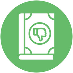 Criticism vector icon illustration of Literature iconset.