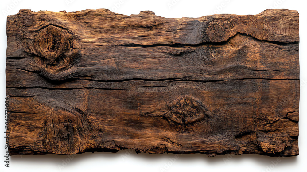 Poster textured rustic wooden plank with natural grain patterns and unique characteristic features
