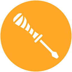 Screwdriver vector icon illustration of Home Improvements iconset.