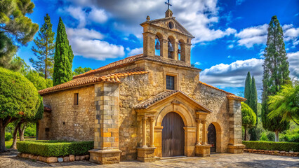 Naklejka premium church of st john the baptist in town