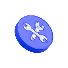 Tools repair fix maintenance icon 3d 