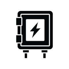 fuse box icon vector design template simple and clean