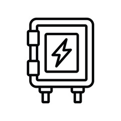fuse box icon vector design template simple and clean