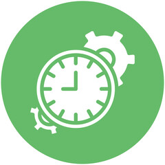 Time Management vector icon illustration of Human Resource iconset.
