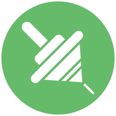 Spinning Top vector icon illustration of Children Toys iconset.