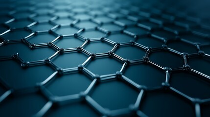 Fototapeta premium Intricate purple molecular structure design, a captivating abstract background