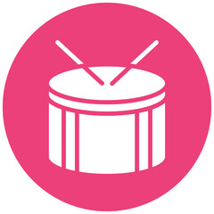 Drum vector icon illustration of Children Toys iconset.