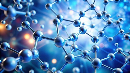 Abstract  of a molecular structure with a scientific or medical theme, science, medicine, abstract, molecule