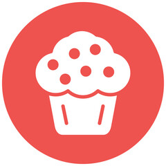 Cupcakes vector icon illustration of Party and Celebration iconset.