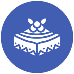 Tiramisu vector icon illustration of Italy iconset.