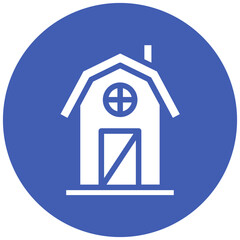 Country Farmhouse vector icon illustration of Festa Junina iconset.