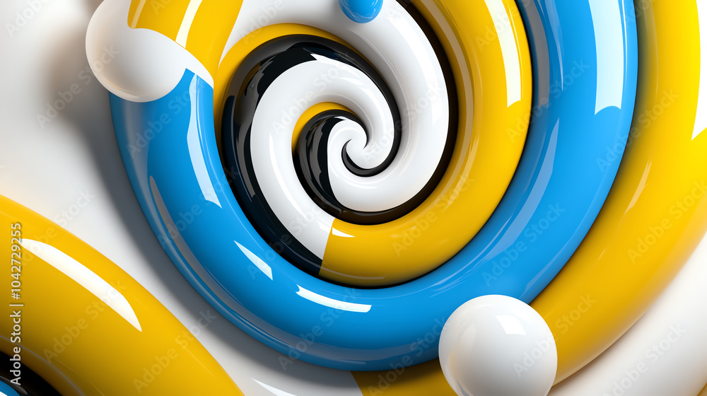 Poster dynamic swirling patterns in vibrant colors a captivating abstract design
