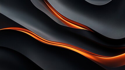 Soft Glowing Abstract Lines in Dark Tones