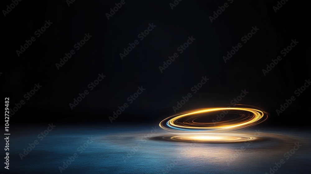 Poster abstract light trails forming unique patterns