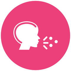 Infectious Droplets vector icon illustration of Infectious Diseases iconset.