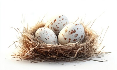 Obraz premium Bird's Nest with Bird Eggs