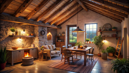 interior of a restaurant