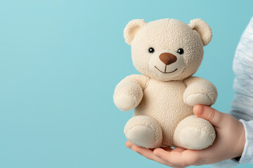 Obraz premium Adorable plush teddy bear a perfect gift for children and a sweet companion for all ages