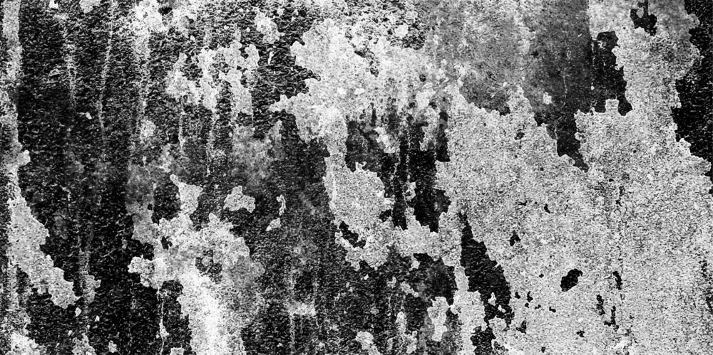 Poster grunge black and white crack paper texture design and texture of a concrete wall with scratches back