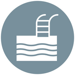 Fototapeta premium Swimming Pool vector icon illustration of Outdoor Fun iconset.