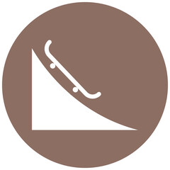 Skate Park vector icon illustration of Outdoor Fun iconset.