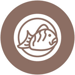 Taiyaki vector icon illustration of Street Food iconset.