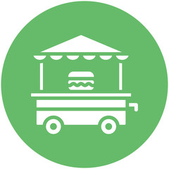 Obraz premium Street Food vector icon illustration of Street Food iconset.