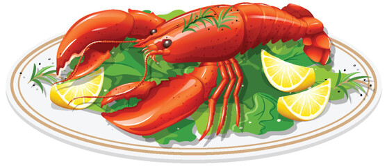 Delicious Seafood Platter with Lobster