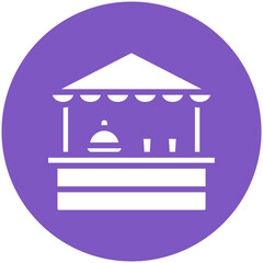 Food Stand vector icon illustration of Street Food iconset.
