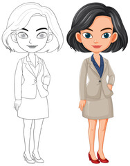 Fototapeta premium Professional Woman in Business Attire