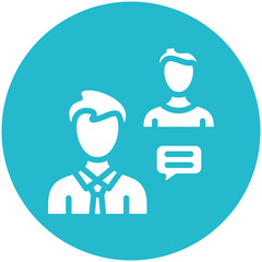 Consultant vector icon illustration of Gig Economy iconset.