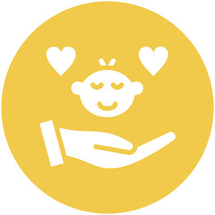Child Caretaker vector icon illustration of Gig Economy iconset.