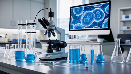 laboratory equipment in laboratory