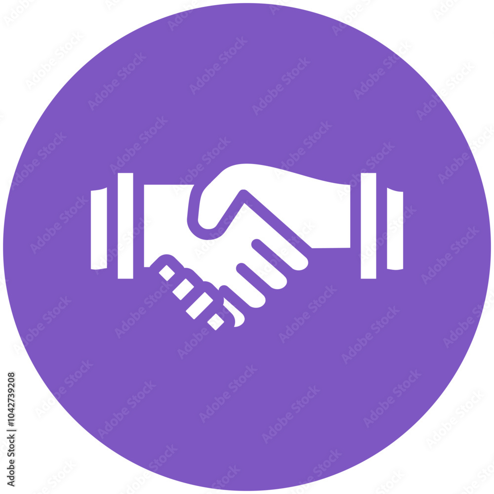 Wall mural Handshake vector icon illustration of Award Events iconset.