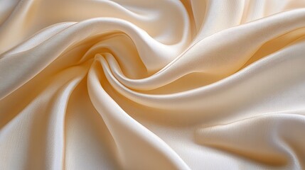 Obraz premium Elegant Cream Satin Fabric Texture for Design Use
