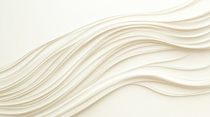 Fototapeta premium Flowing Waves of Light on Soft Beige Background