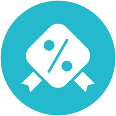 Discount vector icon illustration of Fashion Ecommerce iconset.