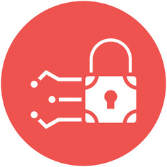 Obraz premium Encryption vector icon illustration of Cryptocurrency iconset.