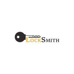 Locksmith Logo vector, simple and modern. Suitable for financial businesses, repairmen, locksmiths and so on.