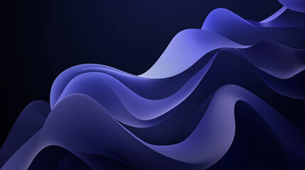 Obraz premium Shiny Gradient Paint Abstract Wave Background with Smooth Organic Curves in 3D 