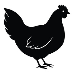 Cock silhouette victor art illustration eps