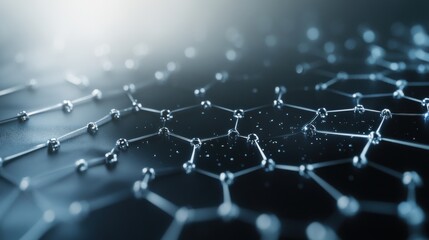 An extreme close-up of a graphene-based biosensor for rapid disease detection, demonstrating high sensitivity and specificity in biomolecule detection, Biosensor technology style