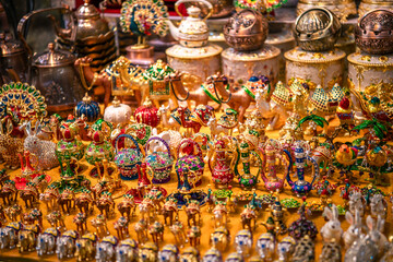 The souvenirs in Urumqi International Grand Bazaar, Xinjiang China.