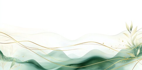 Elegant abstract art with flowing lines and floral elements on a light background, perfect for modern design and creative projects.