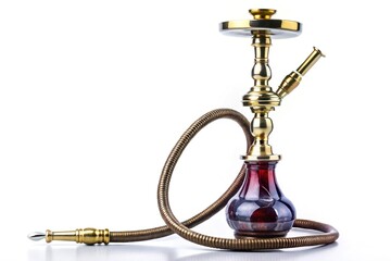 Hookah water pipe isolated on white background