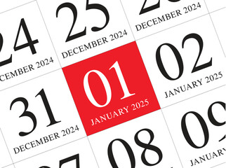 2025 Closeup Calendar 