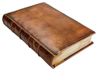 Obraz premium PNG Leatherbound hardcover book publication document diary.